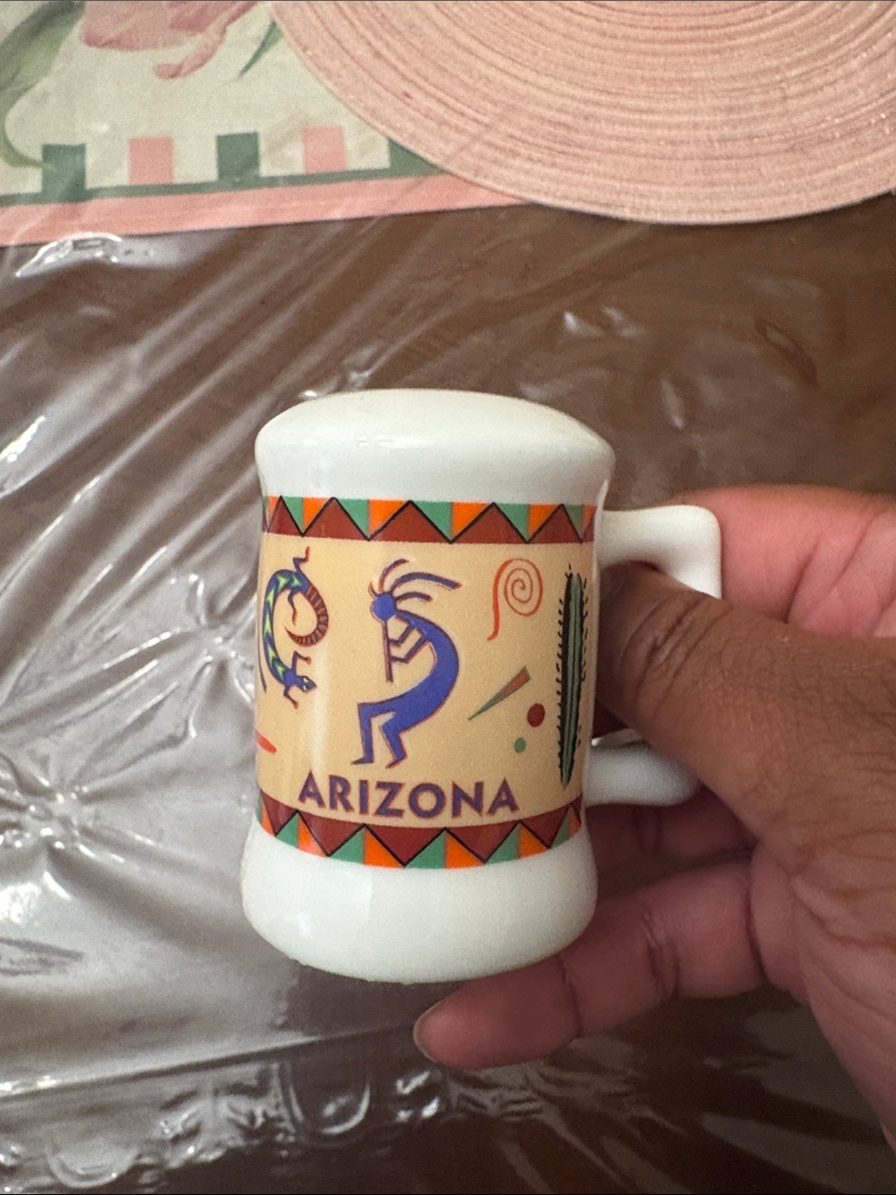 Vintage Arizona Kokopelli Mug-Style Souvenir Salt & Pepper Shaker Set